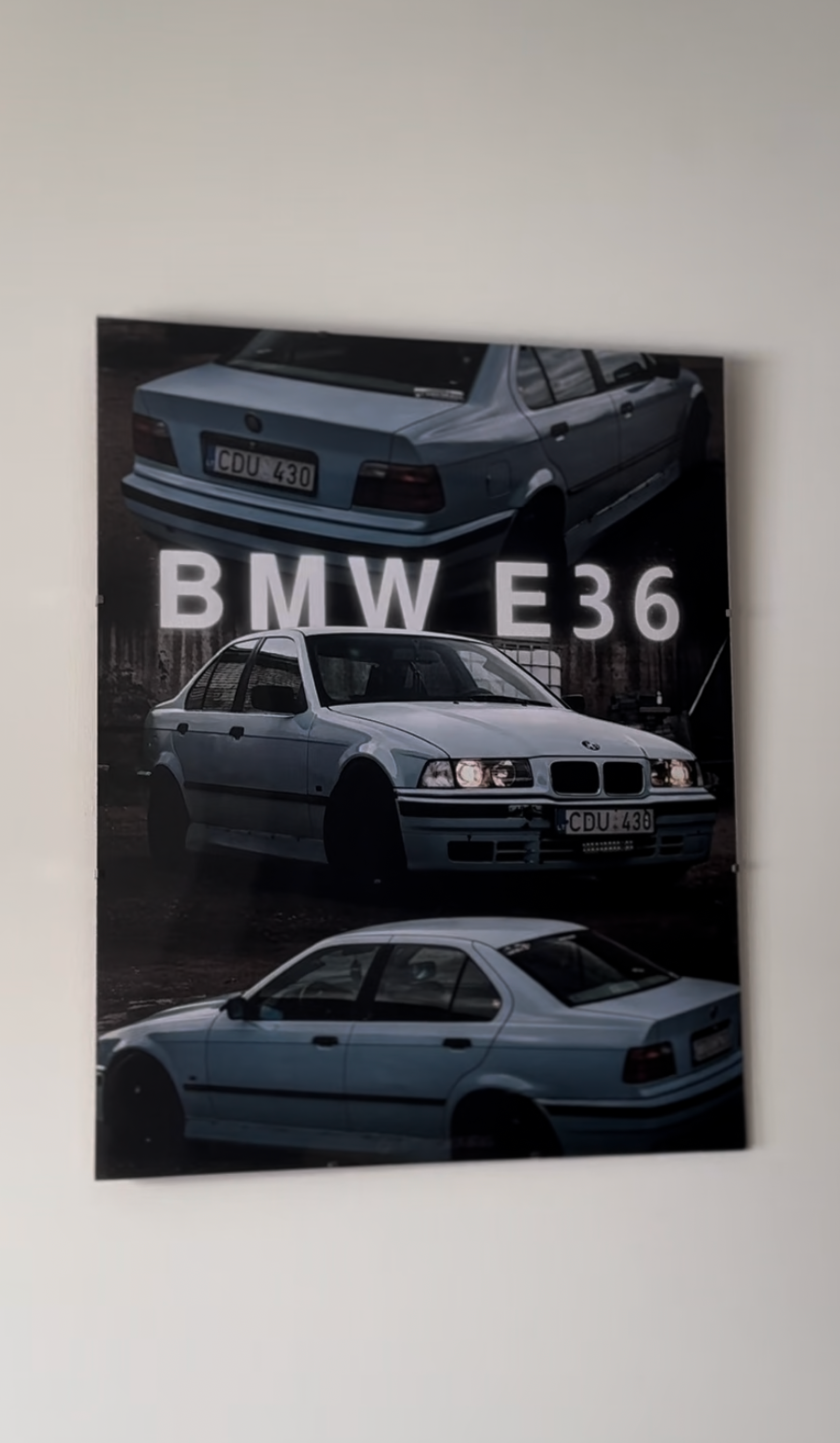 Individualus įrėmintas automobilio plakatas - STANDART