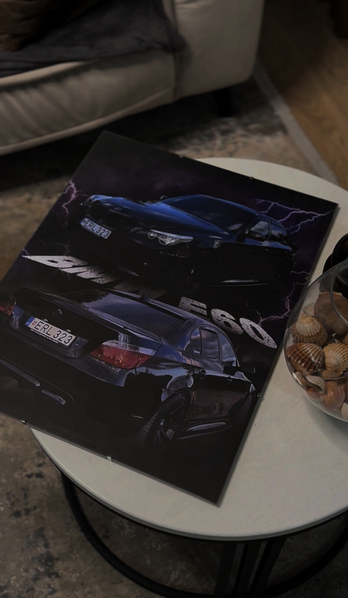 Individualus įrėmintas automobilio plakatas - STANDART