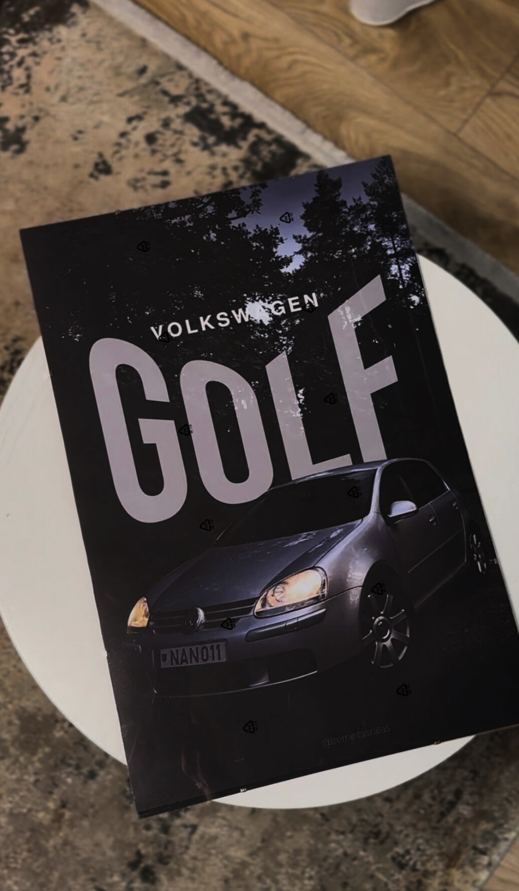 Individualus įrėmintas automobilio plakatas - STANDART